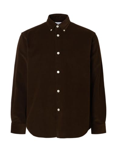 Chemise en Velours côtelé pour Homme Selected Homme vêtement coton manches longues