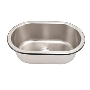 Yctze Yctzeiy7psq2reo Edelstahl Barspüle Oval