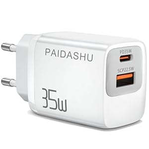 Chargeur USB-C PD 35W, 2 Ports, Adapté aux Smartphones