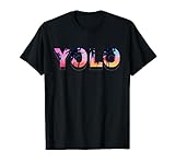 yolo shirt walmart Cooles YOLO you only live once T-Shirt Mit Palmen in der Schrift im Retro 80s Look.