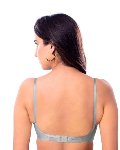 Image of Brida Sajini Women's Cotton Round Stitch Bra | Full Coverage | Single Layered | Non-Padded | Wireless | Saree Bra for Heavy Bust | Daily Use | Combo