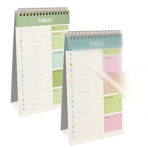 ⭐【Planner non datato】Ogni planner A5 ha 52 fogli/104 pagine per quaderno. Con questo quaderno per le cose da fare non datato, non dovrai più preoccuparti di pagine sprecate a causa di vincoli di programmazione. Che si tratti di pianificazione giornaliera, appuntamenti importanti o attività dell'ultimo minuto, puoi annotarli in modo flessibile e sfruttare al meglio ogni pagina.
