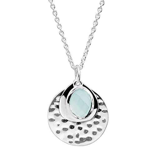 Silpada 'Entranced' Natural Chalcedony Pendant Necklace in Sterling Silver