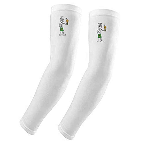 Manchette anti-UV football brésilien à motif trophée solaire