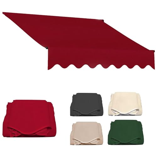 Tettoia di ricambio di alta qualità per ombrellone da patio, impermeabile, in tessuto, tenda da sole per esterni, per balconi e ristoranti, materiale resistente ai raggi UV