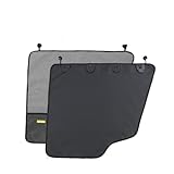 に適用スバル フォレスター SK系 ペット用ドライブシート 爪傷(擦り傷)や汚れを防ぐ サイドドア保護カバー 車内ドア バックウィンドウ ドライブシート 犬用車ドアプロテクター 犬用 猫用 洗濯簡単 左右セット (Gray (two pieces))