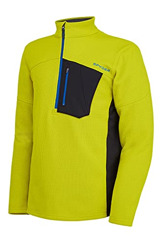 Image of Spyder Men's Bandit Hybrid 1 /2 Zip Fleece Ski Mid Layer Sweater Jacket