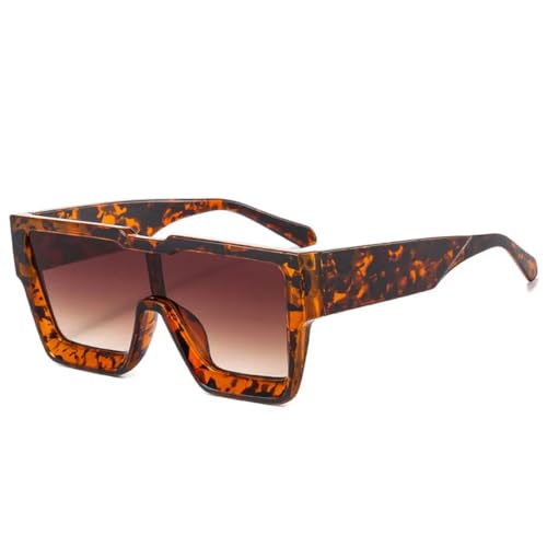 Lunettes de soleil tendance surdimensionnées UV400 hommes femmes sport