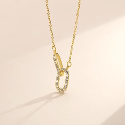 SilverLining Creation Sister Necklace – Sister Birthday Gifts, Sister Gifts, Cool Gifts for Sister Birthday, 18K Gold Plated, 5A Zirconia, Triple-Layered Finish, Size 17-19''3