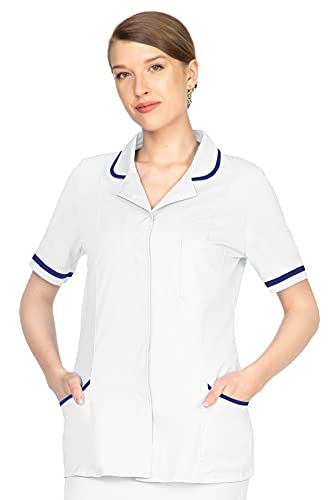 NYS NEW YORK STYLE Uniforme de Nightingale para mujer, de manga corta, para enfermera, veterinario, salón de belleza Cover