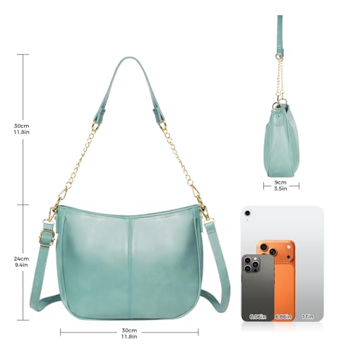 Image of Shoulder Bag for Women, Vegan Leather Classic Crossbody Purses Handbags, Trendy Hobo Bag Tote Purses for Women