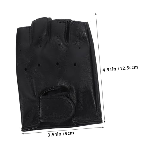 Kids Half Finger Gloves Kids Leather Gloves Half Finger Outdoor Sports for Children2