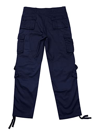 utcoco Mens Loose Multi-Pockets Cotton Twill Cargo Military Pants Outdoor Work Trousers2