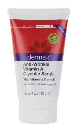 derma e Anti-Wrinkle Vitamin A Glycolic Scrub, 4-Ounce