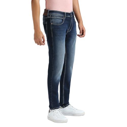 Image of Pepe Jeans Men's Straight Fit Jeans | Mid Rise | Chinox | Jeans for Man