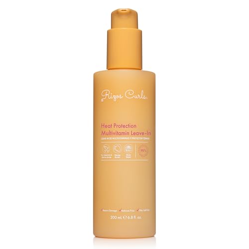 Rizos Curls Multivitamin Leave-In Heat Protection Up to 450°F – Strengthen, Repair & Add Shine to...