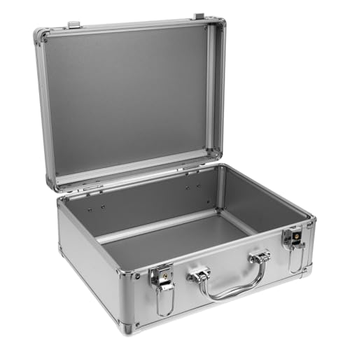 PRETYZOOM Metal Suitcase for Men Aluminum Alloy Tool Case Briefcase Looking for Men Portable Workstation