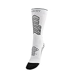Storelli AXSIST socks by Floky, Biomechanical Socks for Football, Improve Performance, Protect Against Injuries, Speed Up Recovery, Mens Socks, Eco-Friendly Fabric, Large, White