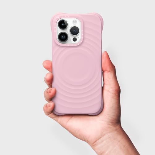 Coque iPhone 14 Pro CASETIFY Ripple antichoc rose primevère - 4