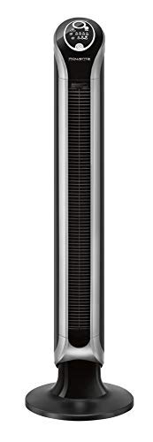 Rowenta Eole Infinite Digital VU6670F0 Ventilador de torre de pie de 1 m de alto con 3 velocidades, oscilacin de 180, indicador de temperatura LED y temporizador hasta 8 horas