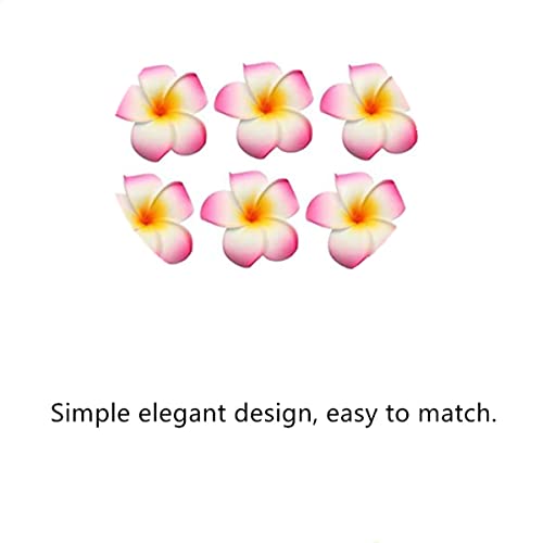Pinzas para cabello con flores hawaianas, 12 pcs miniatura 3
