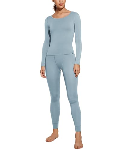 CRZ-YOGA-Soft-Thermal-Underwear-Sets-for-Women-Lightweight-Long-Johns-Base-Layer-Pajamas-Warm-Top-Bottom