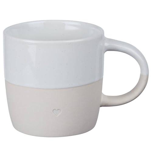 BUTLERS Tasse mit Henkel 350ml Steinzeug Herz Liebe -ME TIME-...