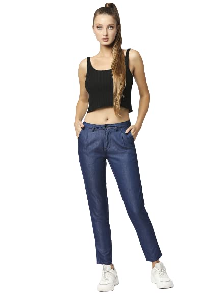Image of HIGH STAR Women's Slim Jeans (WDATRS723 Blue 28)