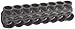Morris Products 97756 Mountable Multi-Cable Connector, Insulated, Single Entry, Black, 6 Ports, 5/16" Allen Hex, 350 - 6 Wire Range