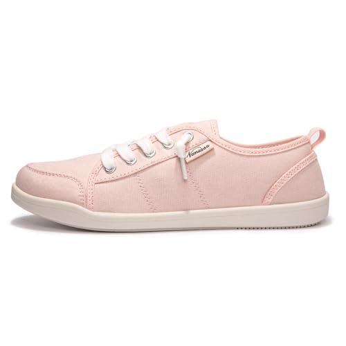 Image of Womens Slip On Shoes, Canvas Low Top Sneakers, Casual Classic Flat Shoes | Comfort Fashion Sneaker with Non Slip Rubber Outsole, Lightweight Tennis Shoes for Walking, Shopping, Picnic, Travel