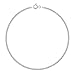 PLANETYS - Tobillera de Plata de Ley 925 Rodiada Cadena Bismark Diamantada 1.8 mm de ancho 25 cm de longitud