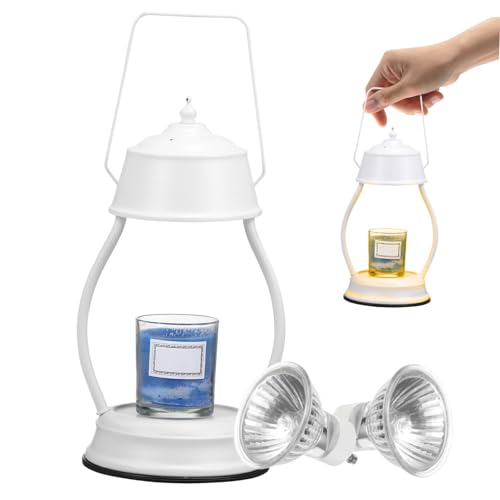 Cabilock Warm lamp Decorate lamp Candle Warmer Candle Light Candle Melting lamp Warmer Candle lamp Warmer Decor Candle Candle lamp Warmer with Bulb Ornaments Metal Candle jar