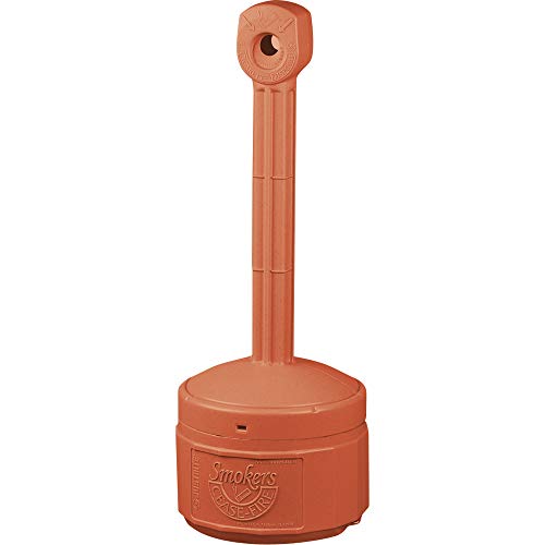 Justrite 26806T Polyethylene Personal Smokers Cease Fire Cigarette Butt Receptacle, 1 Gallon Capacity