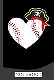 Baseball Pirate Notebook: Baseball Lined Ruled Book |6 x 9 in, 120 Pages | Back to School Supplies for Boys and Girls, Great Gift for Students and Teachers