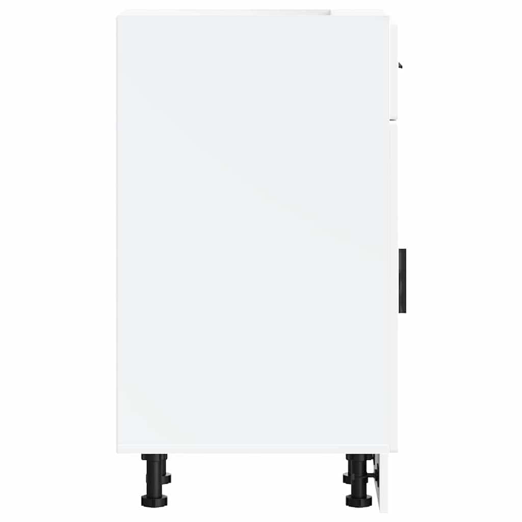 Armoire de cuisine Porto blanc bois d ingénierie