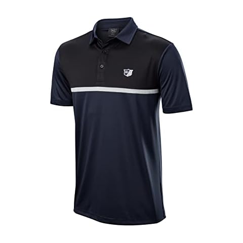 Wilson Staff Polo de golf para hombre, Tricolor Cover