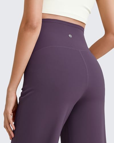Image of G4Free Women's Maternity BareFeel Wide Leg Yoga Pants | Bump-Friendly Coverage,Wide Leg Design,Lycra Blend,Extremely Soft,Skin-like Touch,for Work Casual Wear