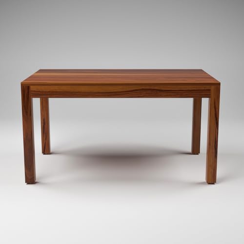 Image of Solid Sheesham Wood 6 Seater Dining Table Set with Cushioned Chairs for Dining Room | Living Room | Home & Office | Hotels Restaurant & Cafe (6 Seater, Honey B)