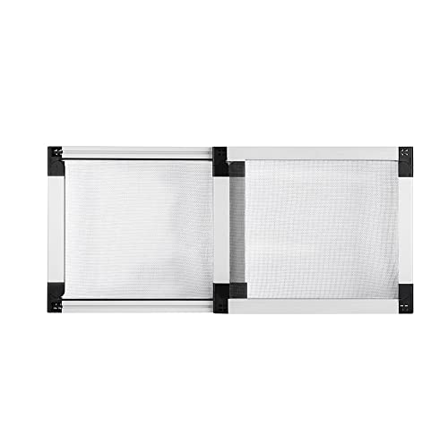 Flyzzz New Expandable Window Screen, Horizontal 15.74'' H By 21''-40'' W Replacement Window Screen Need Assembled #TOP12