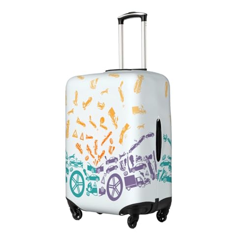 Car Crash Luggage Cover for Suitcase, Suitcase Cover Protector Fit 22-24 Inch Luggage Travel Accessories, M2