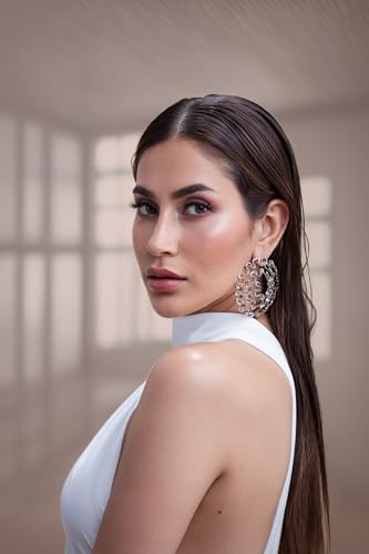 Gold Plated Hoop Earrings for Women | Minimal Aesthetic Fashion Jewelry | Lightweight Alloy Hoops | Trendy Versatile Style Jewelry Earring Gift4