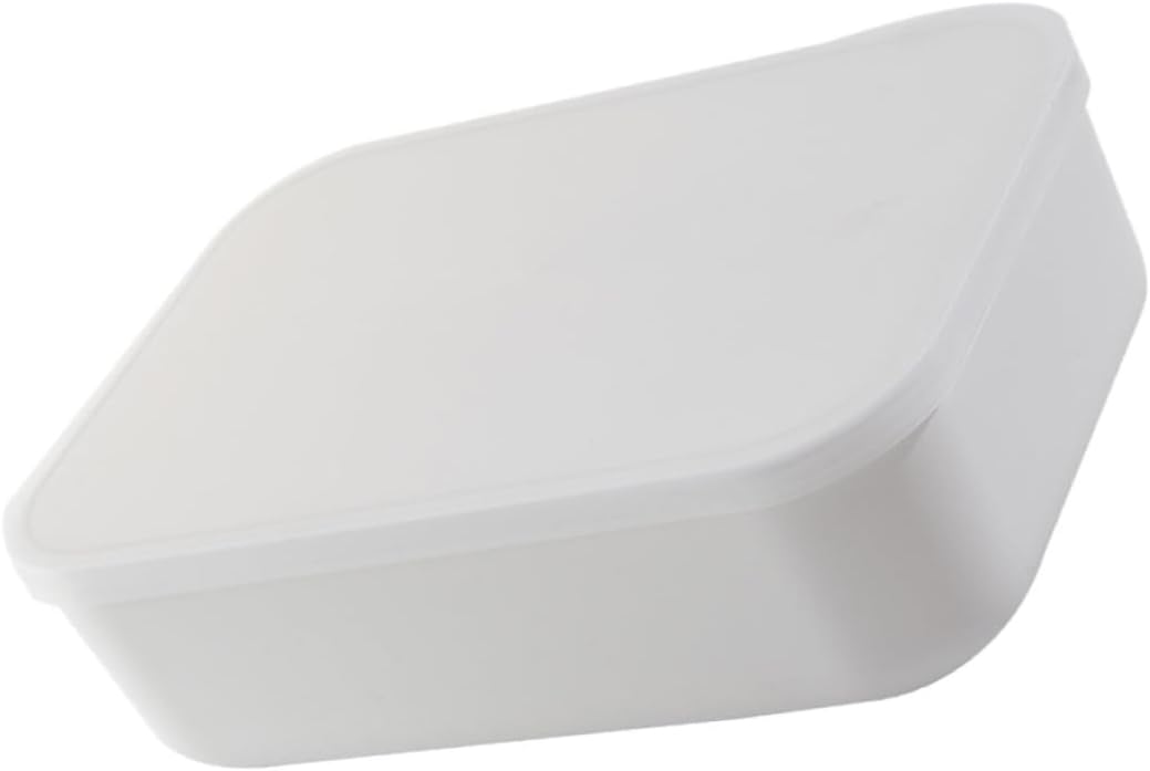 Storage Box Stackable Large Capacity White with Dampproof and Portable Features, Pp Material Oblate Organizer Storage Container for Home and Travel Use for Bras and Ties
