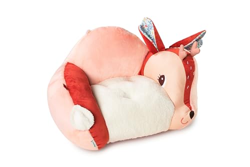 LILLIPUTIENS – Fauteuil Enfant Stella Le Faon – Fauteuil Confortable et ludique en Tissu Doux avec Oreilles et détails enchanteurs – Idéal pour la Chambre ou la...