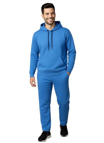 Image of Mack Jonney Solid Track Suit for men | Co-ord Set | Warm Fleece Tracksuit Set | Full Sleeve Hoodie