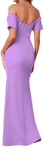 Image of Formal Dresses for Women Evening Party Elelgant Mermaid Cocktail Floor Length Prom Long Dress with Zipper
