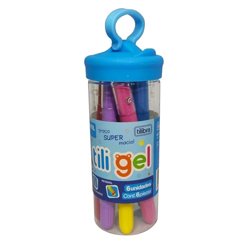 Tilibra - Giz Retrátil Tili Gel 6 cores - Tilibra