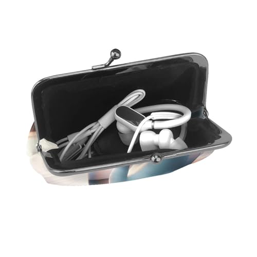 Pu Leather Buckle Coin Purse Romantic-Swans-Love Girls Kiss-Lock Change Purse Wallets4