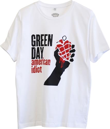 【新品】GREEN DAY WHITE TEE Amazon.com: Green Day Unisex Tee: American Idiot - Small