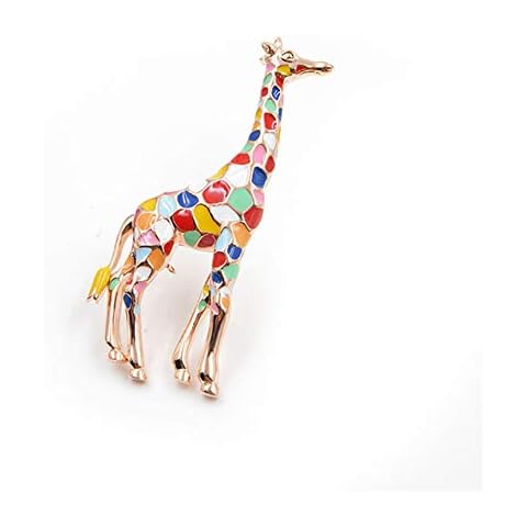 FGJFJ Brooch Jewelry Giraffe Animal Badge Alloy Giraffe Brooch Pin Cover