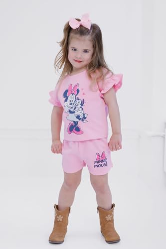 Image of Disney French Terry T-Shirt and Shorts Outfit Set Infant to Big Kid Sizes (12 Months - 14-16)